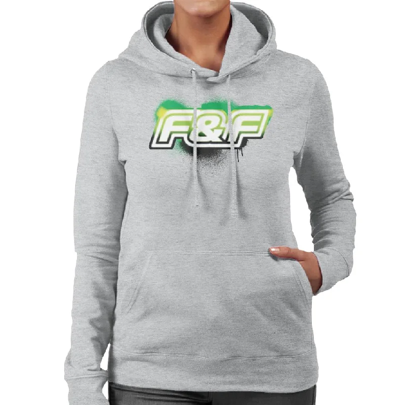 warm hoodieThe Fast and The Furious Green Spray Logo Women's Hooded Sweatshirt