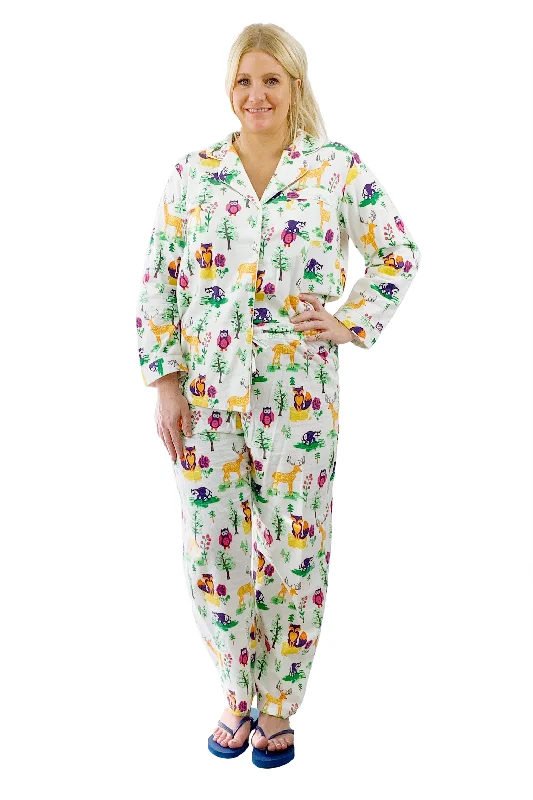 elegant evening dressPlus Size Forest Animal Flannel Pajama Set