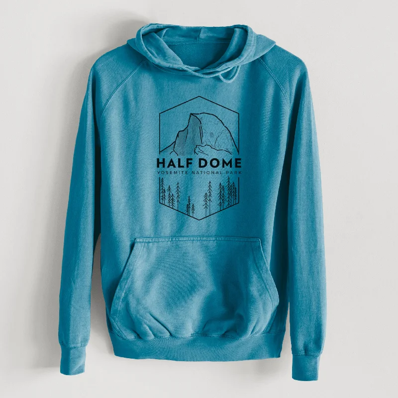 bold fitness hoodieHalf Dome - Yosemite National Park  - Mid-Weight Unisex Vintage 100% Cotton Hoodie