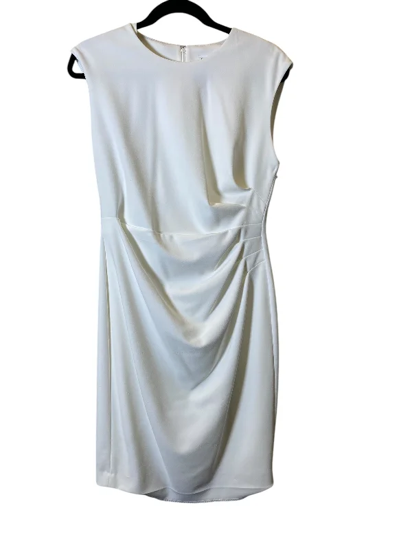 casual dressDress Work By Calvin Klein In White, Size: M