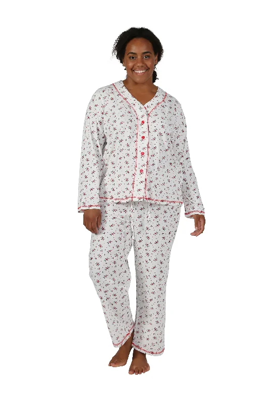 flowy dressLong Sleeve Mistletoe Plus Size PJ Set