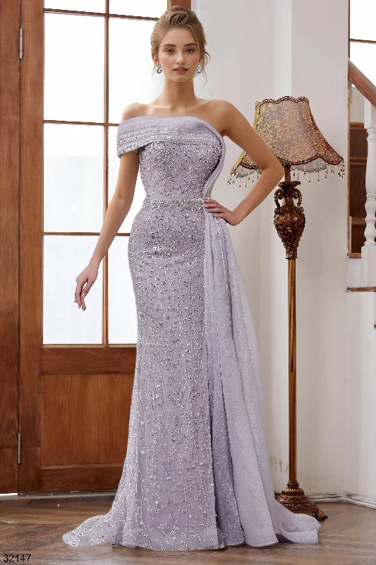 flowy evening dressDELLA COUTURE 32147 DRESS