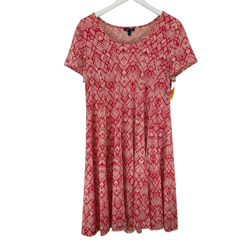 high-waisted dressDress Casual Midi By Sami & Jo In Red, Size: Xl