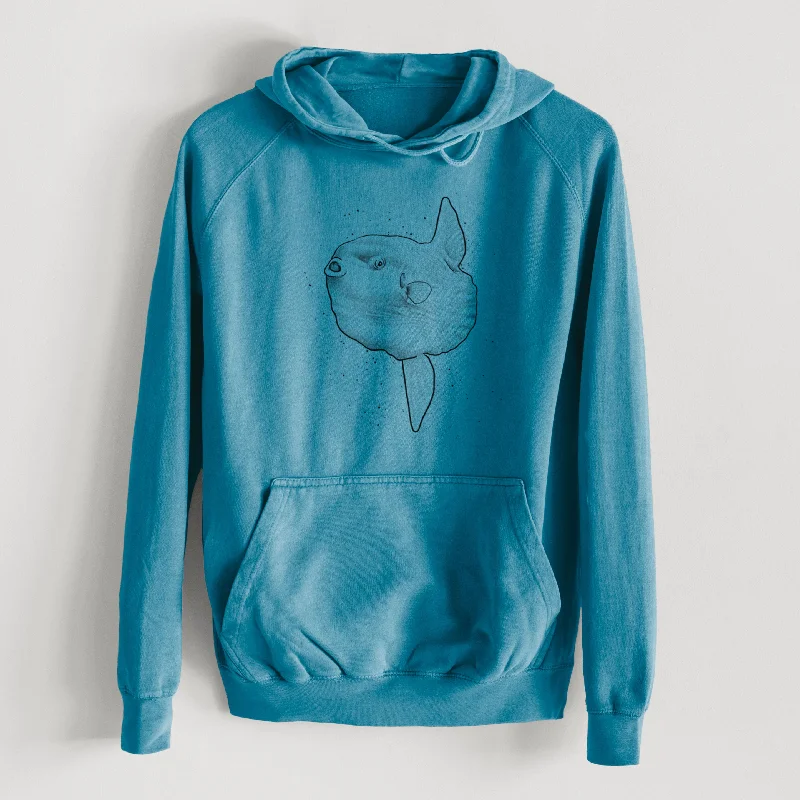 urban sports sweatshirtOcean Sunfish - Mola mola  - Mid-Weight Unisex Vintage 100% Cotton Hoodie