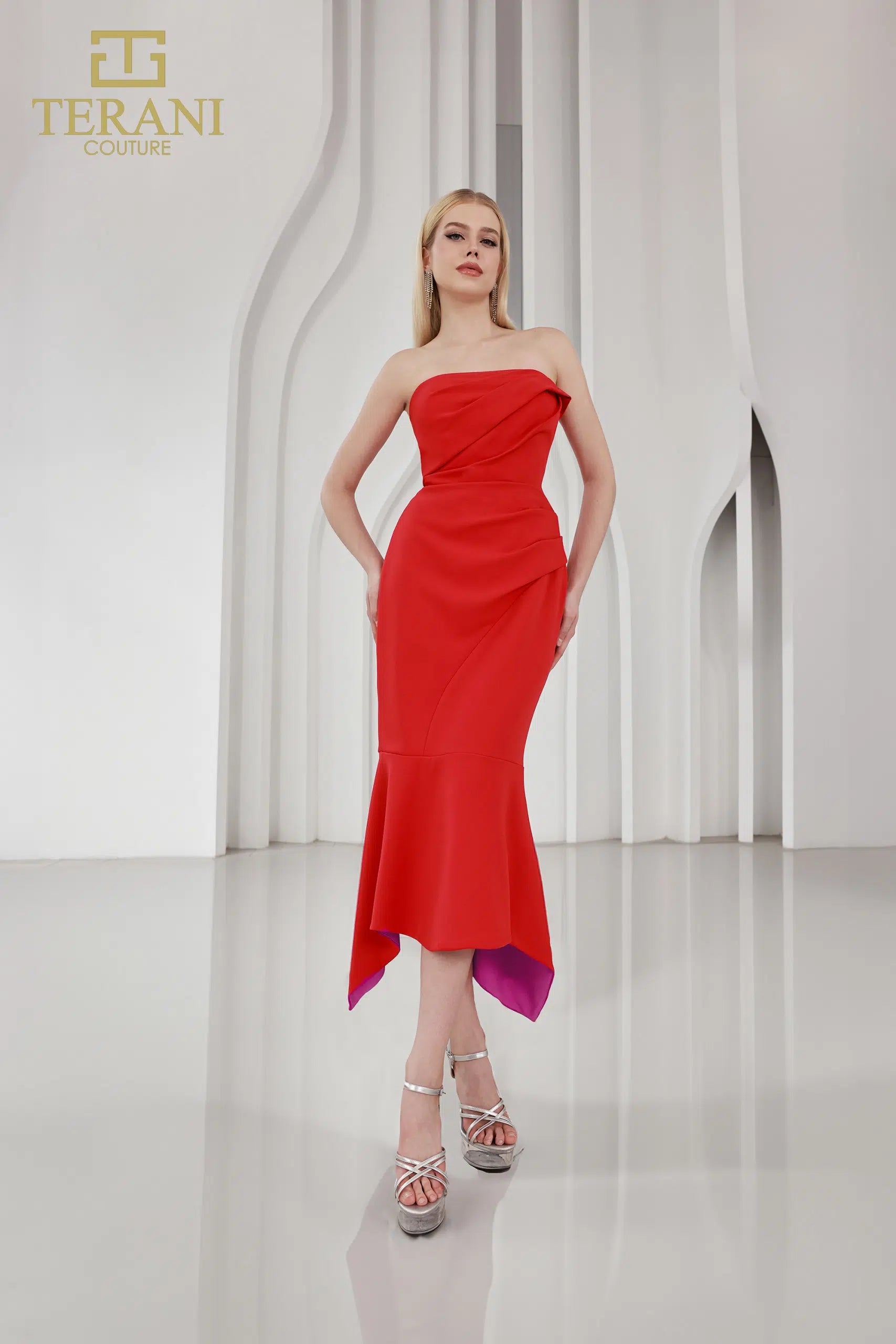 form-fitting dressTERANI 251C4173 DRESS