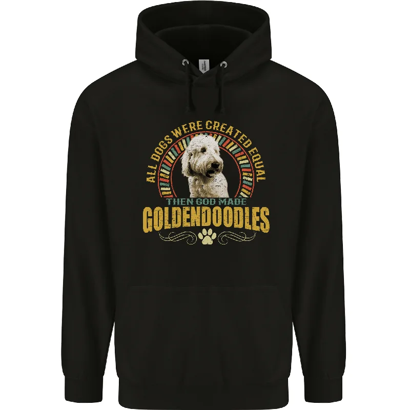 cozy hooded jacketA Goldendoodle Dog Mens 80% Cotton Hoodie