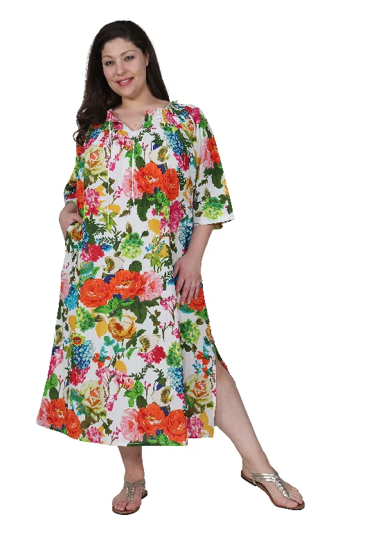 tiered dressLa Cera Plus Size Blooming Garden Gown