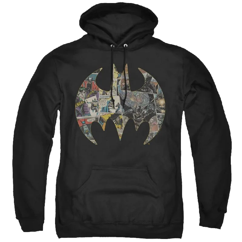 trendy zip-up hoodieDc Batman Collage Shield - Pullover Hoodie