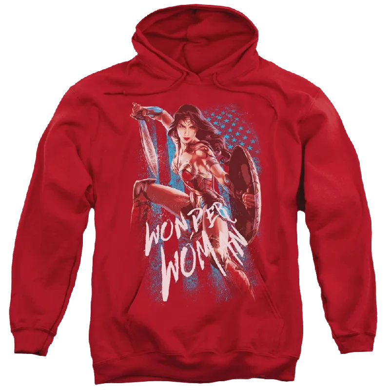 breathable hoodieWonder Woman American Hero Pullover Hoodie