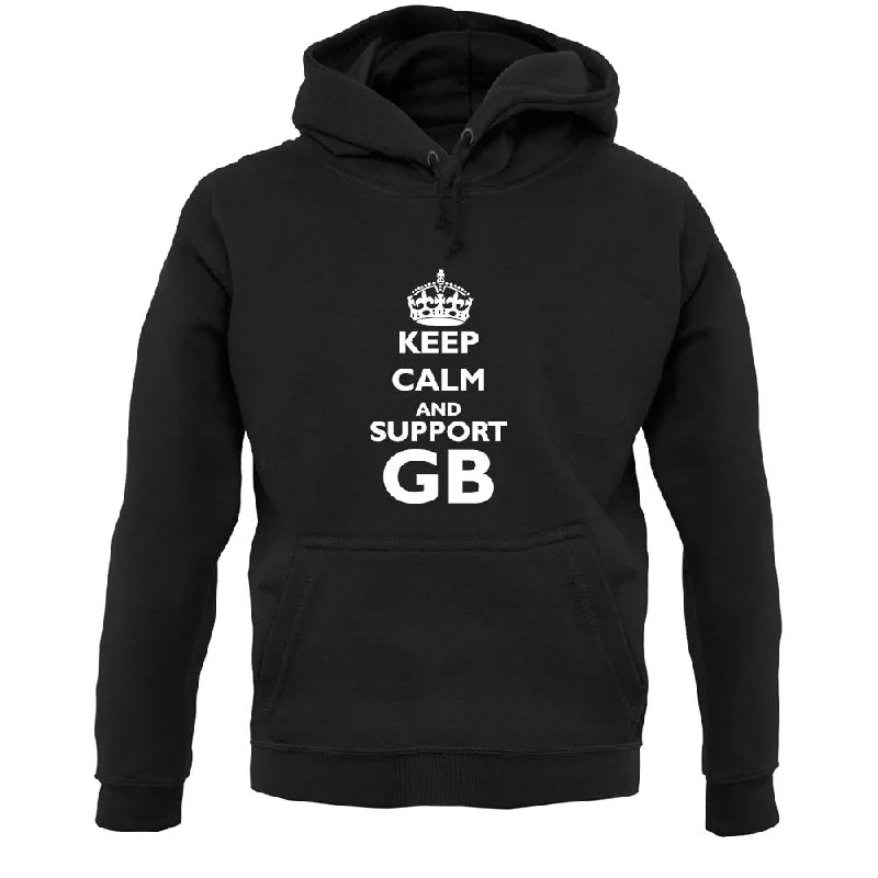 casual hoodie for workoutKeep calm and Support GB Unisex Hoodie