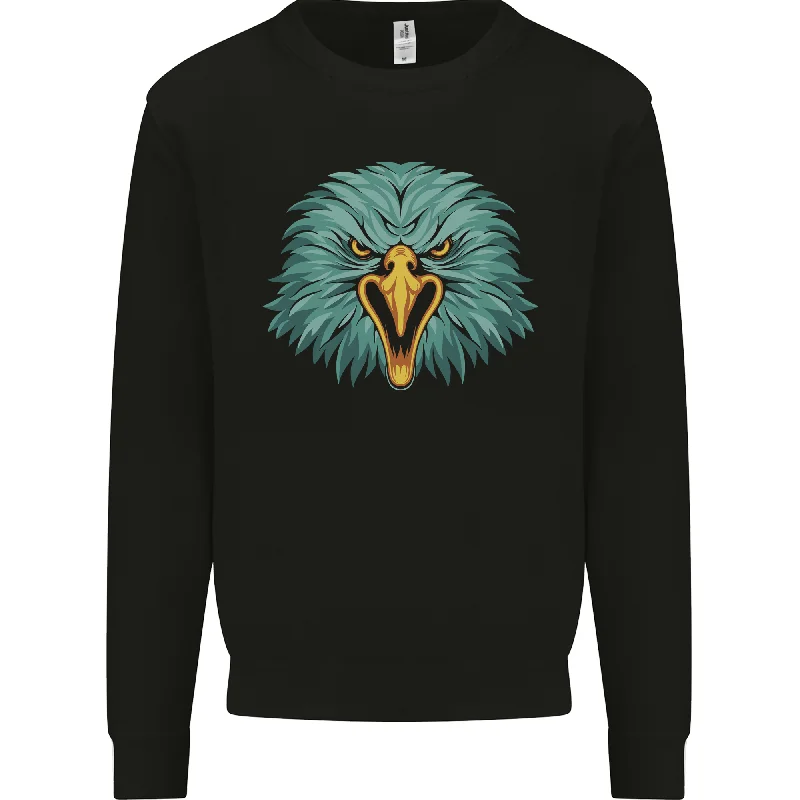 sporty casual hoodieAn Eagle Head Mens Sweatshirt Jumper