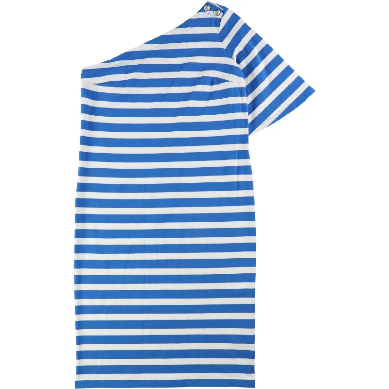 trendy mini dressRalph Lauren Womens Striped One Shoulder Dress