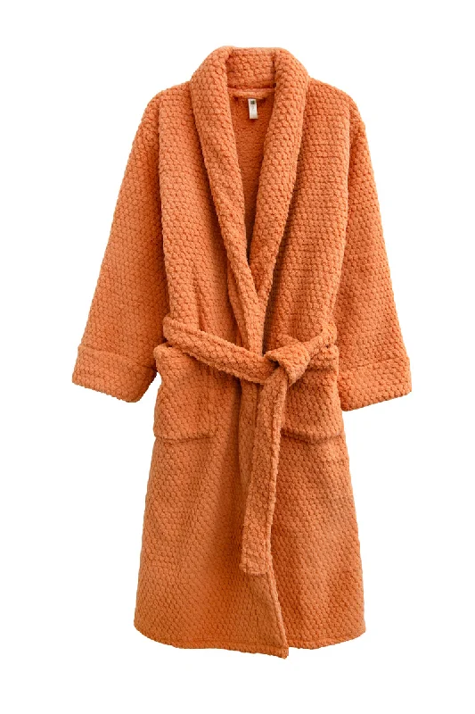 flowy dressLa Cera Plus Size Honeycomb Textured Fleece Wrap Robe