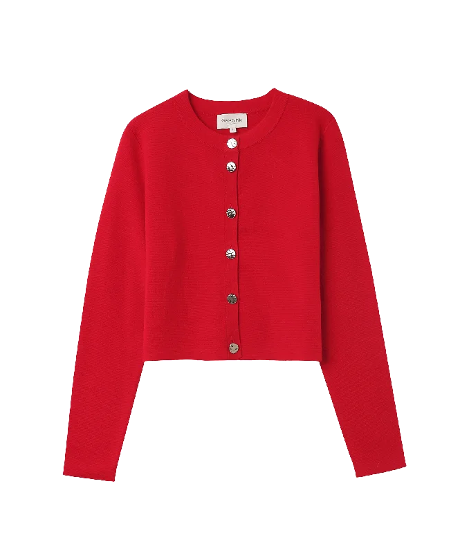 comfortable coatNebel Cardigan - Red