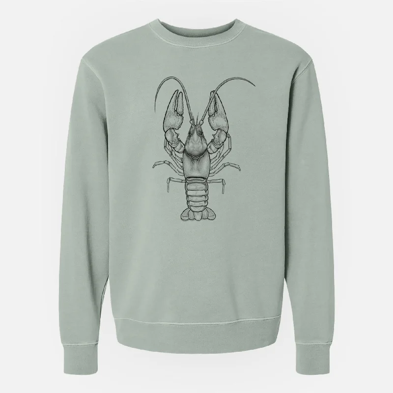 fashionable gym hoodieGuyandotte River Crayfish - Cambarus veteranus - Unisex Pigment Dyed Crew Sweatshirt