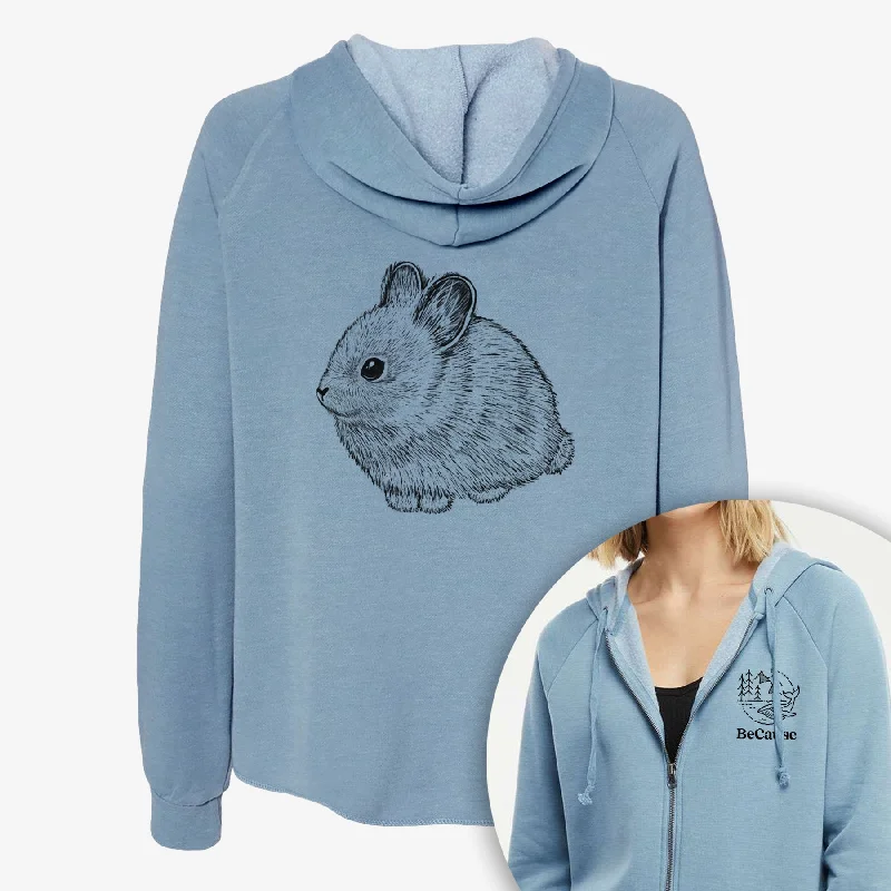 performance hoodie for gymColumbia Basin Pygmy Rabbit - Women's Cali Wave Zip-Up Sweatshirt