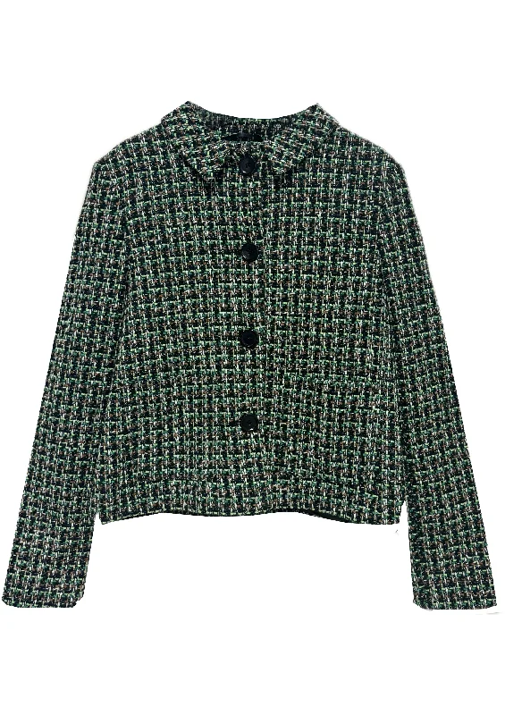 classic zip-up coatGianna Tweed Jacket - sizes 10, 18