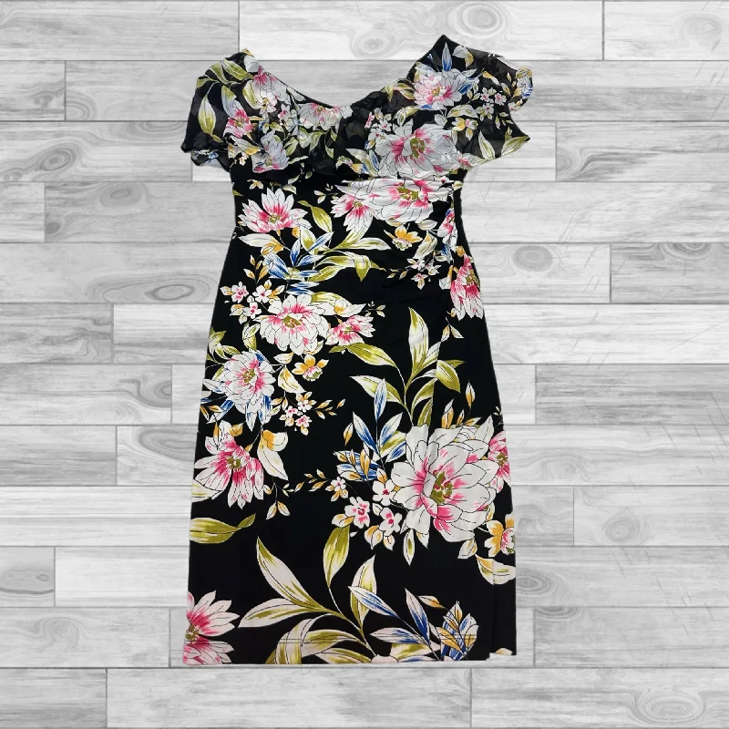 elegant shift dressDress Casual Short By Connected Apparel In Floral Print, Size: 8