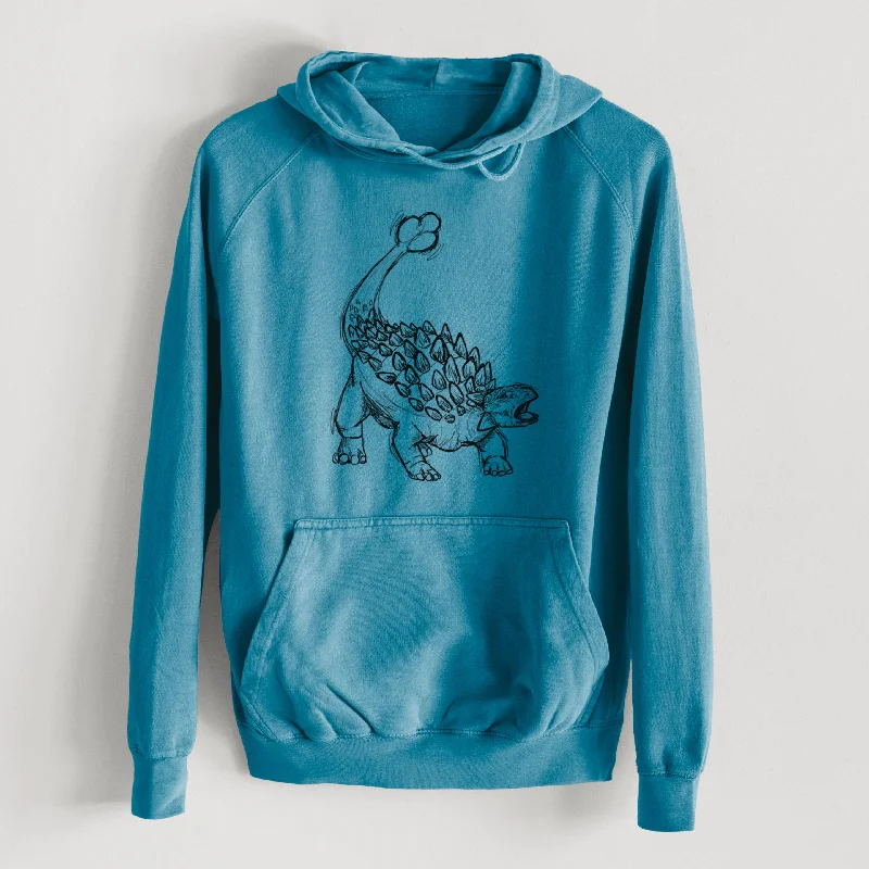 urban sports sweatshirtAnkylosaurus Magniventris  - Mid-Weight Unisex Vintage 100% Cotton Hoodie