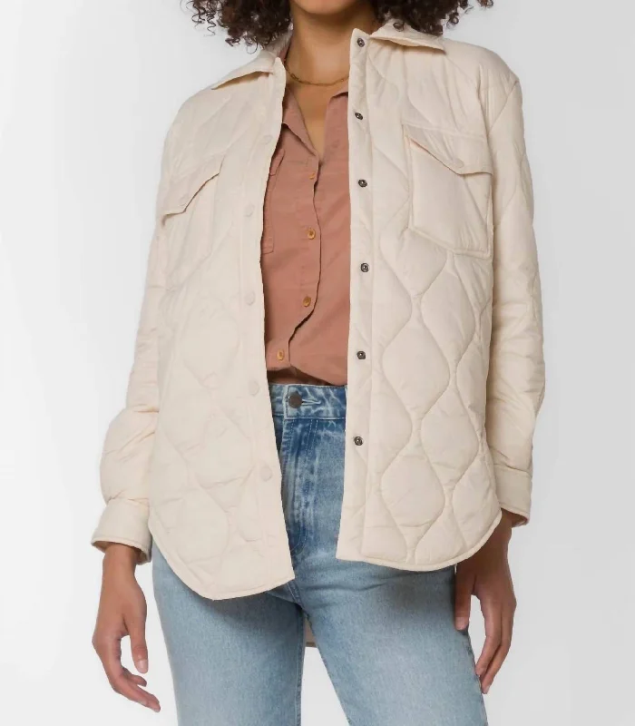 Eleanor Puffer Jacket In Cream