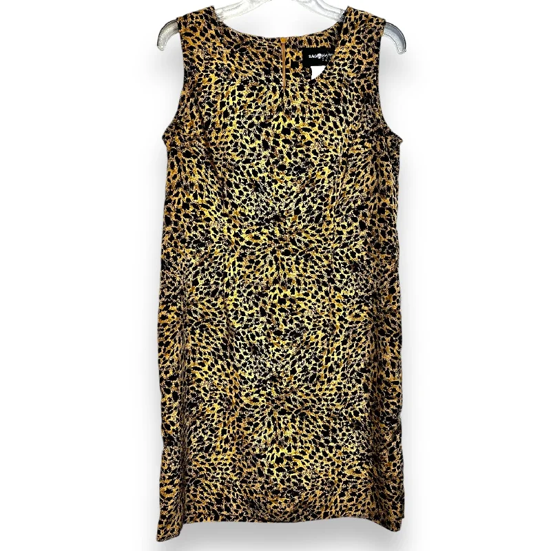 stylish party dressDress Casual Short By Sag Harbor In Animal Print, Size: 12petite