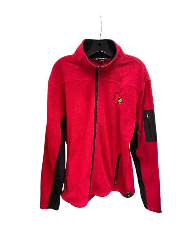 windproof jacketJacket Fleece By Clothes Mentor In Red, Size: L