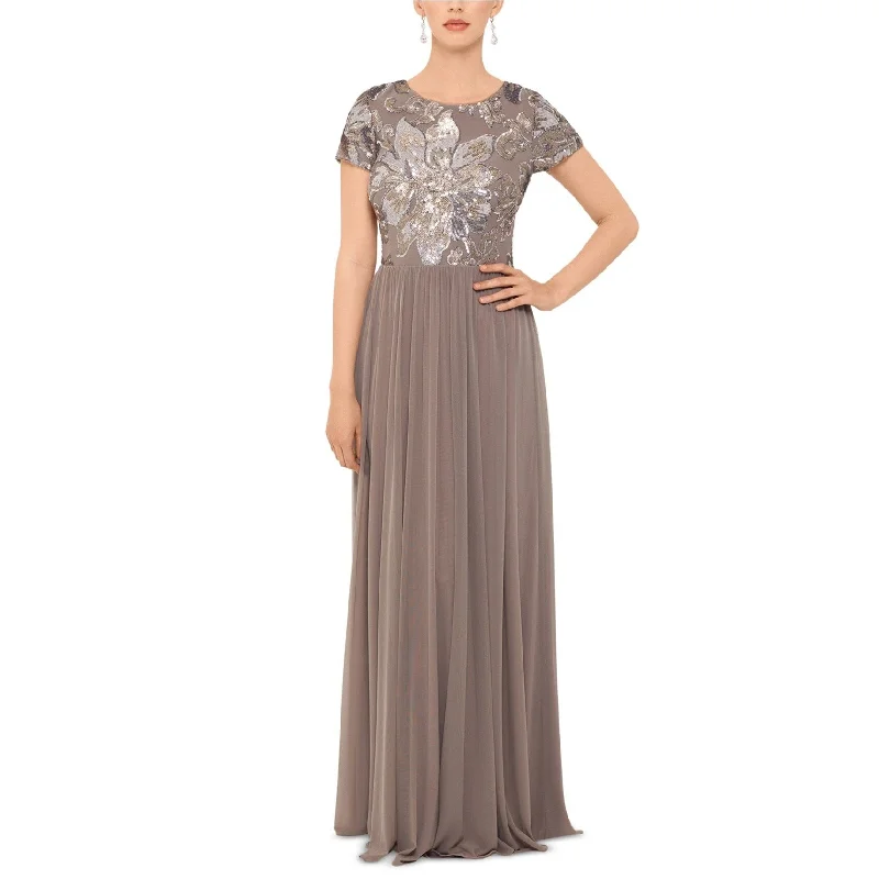 ruffle dressBetsy & Adam Womens Sequin Gown Dress