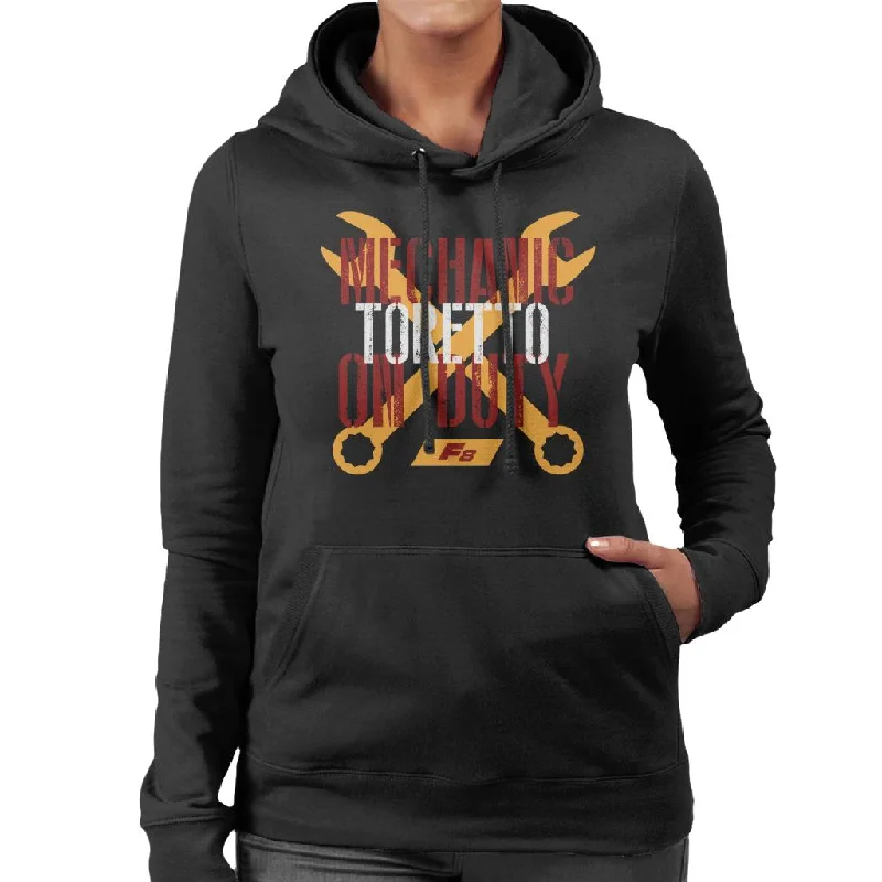 cool street hoodieThe Fast and The Furious Mechanic Toretto On Duty Women's Hooded Sweatshirt