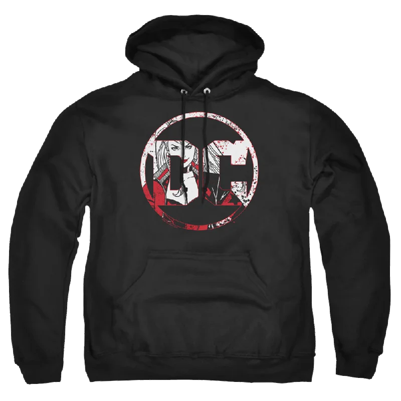 stylish pullover sweatshirtHarley Quinn Dc Logo Harley - Pullover Hoodie