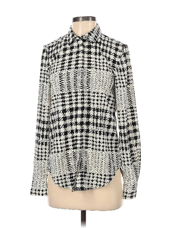 chic padded coatLong Sleeve Blouse