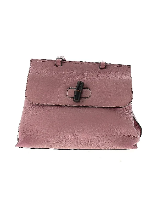 relaxed fit coatLeather Satchel