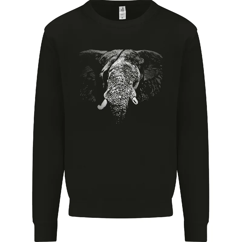 urban workout sweatshirtAn Elephant With an Eyepatch Mens Sweatshirt Jumper