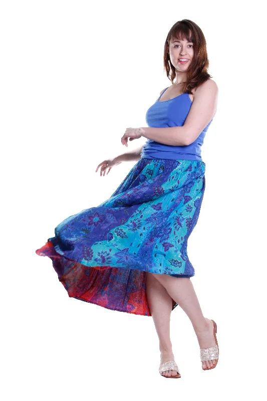 flowy maxi dressLa Cera Plus Size Reversible A-line Skirt