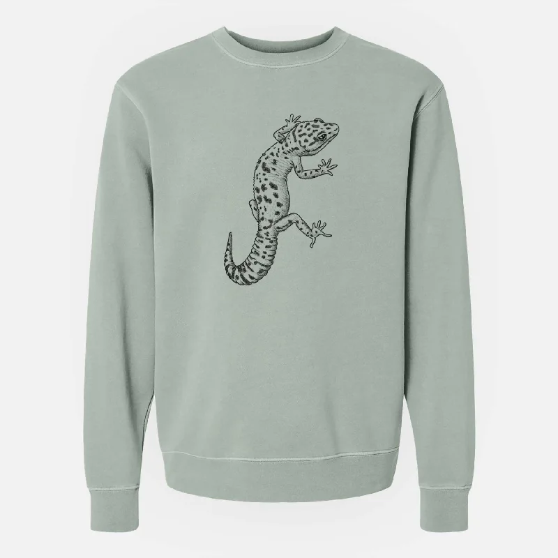 smooth fit athletic sweatshirtEublepharis macularius - Leopard Gecko - Unisex Pigment Dyed Crew Sweatshirt