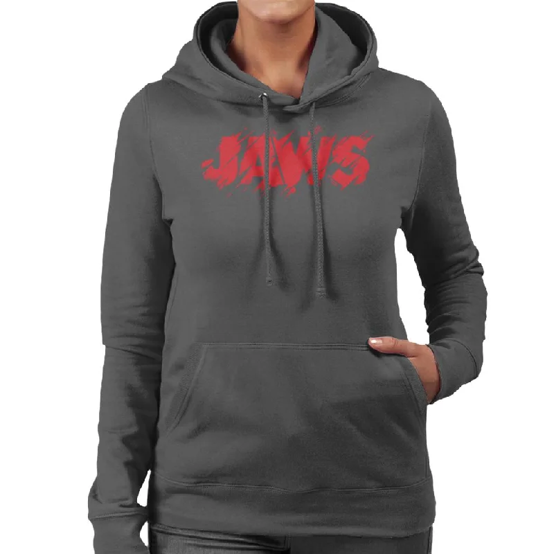 casual fit hoodieJaws Vintage Bitten Logo Women's Hooded Sweatshirt