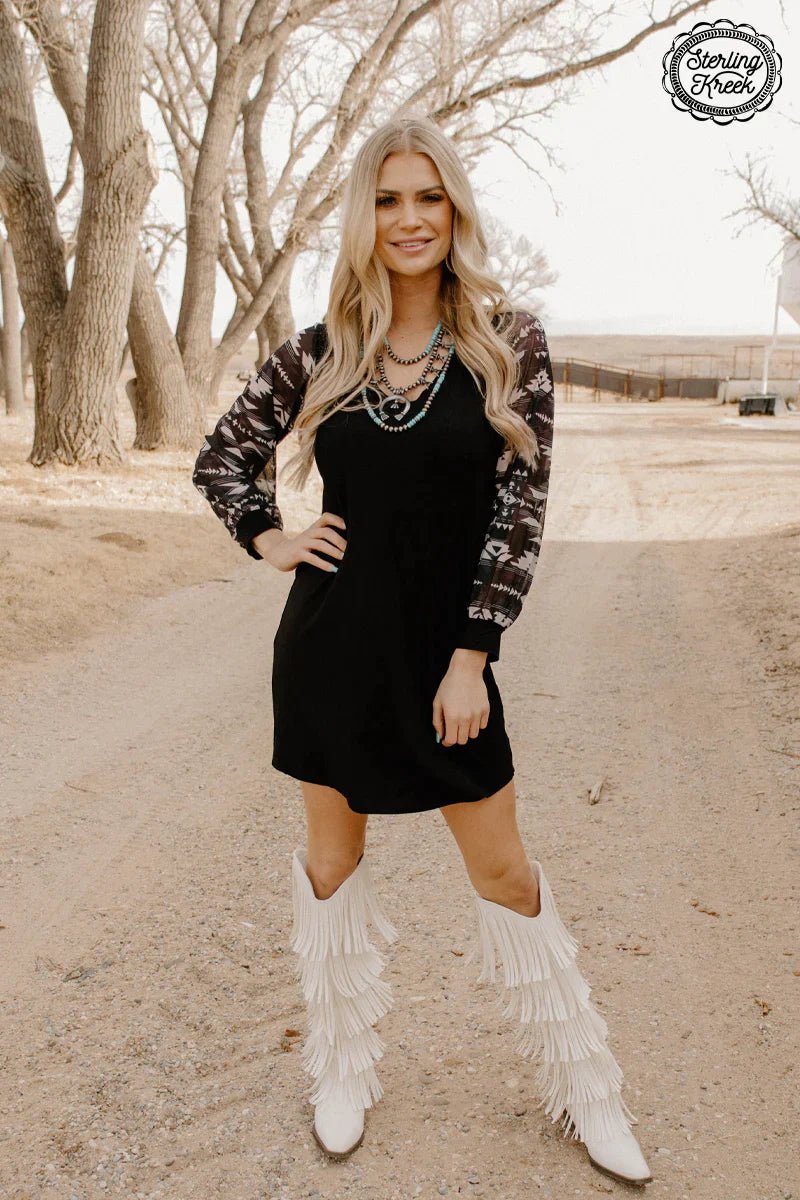 high-waisted dressPLUS Western Nights Dress