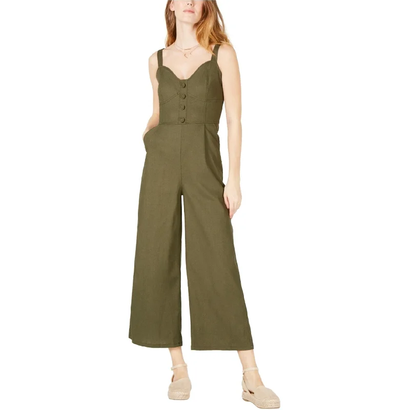 chic dressMoon River Womens Corset Jumpsuit, Green, Small