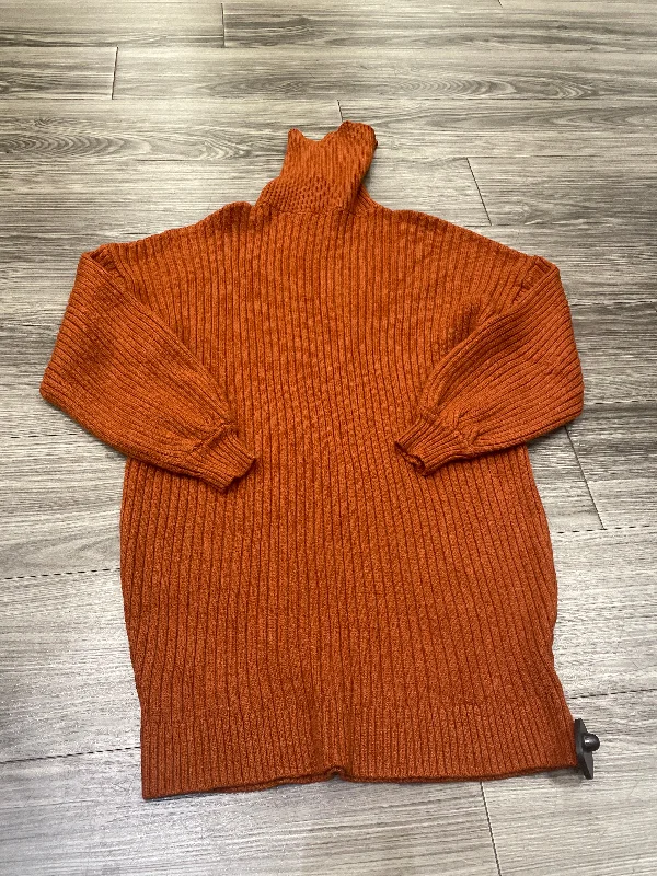 long sleeve dressDress Sweater By Clothes Mentor In Orange, Size: M