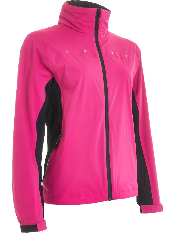 Women Swinley Rain Jacket In Powerpink