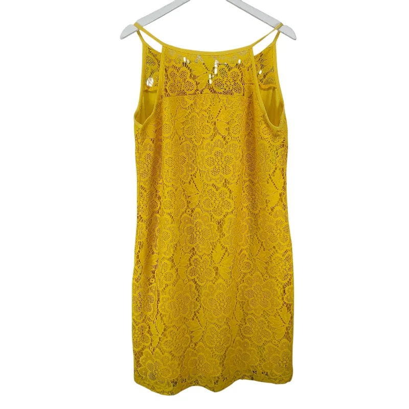 wool dressDress Casual Midi By Cato In Yellow, Size: Xl