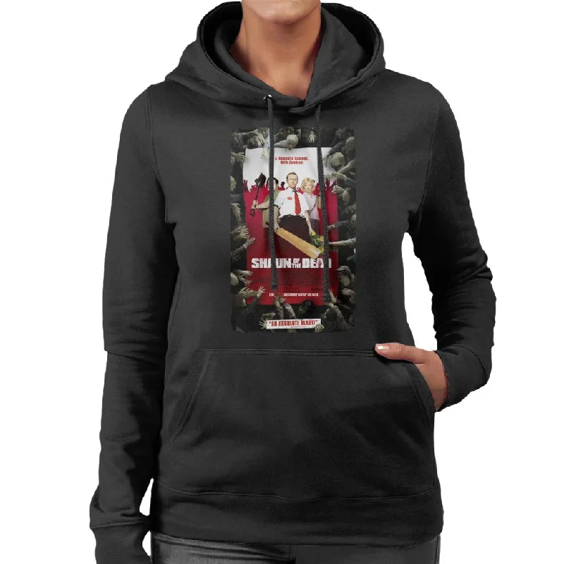 zip-up hooded sweatshirtShaun of the Dead Theatrical Poster Women's Hooded Sweatshirt