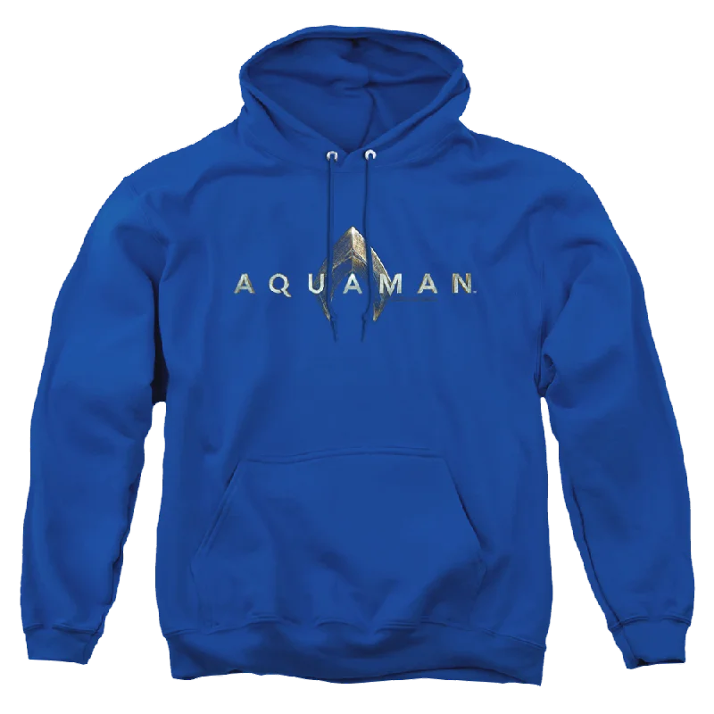 fleece hoodie for winterAquaman Movie Logo - Pullover Hoodie