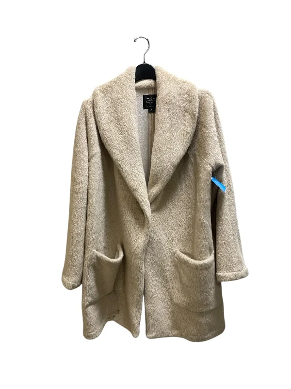 sporty outerwearCoat Faux Fur & Sherpa By Sanctuary In Cream, Size: L