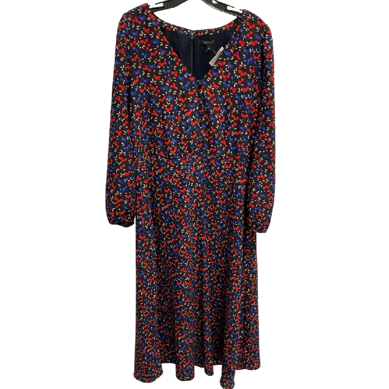 pleated maxi dressDress Casual Maxi By Ann Taylor In Multi-colored, Size: Xl