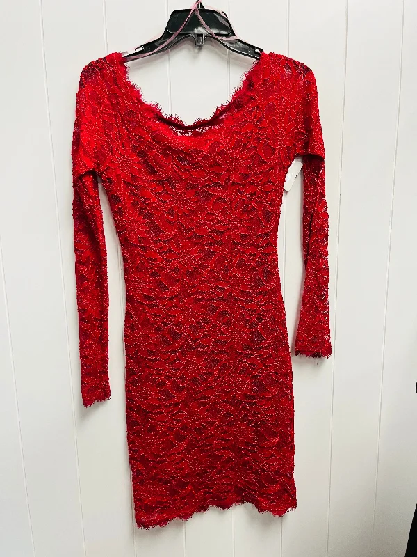 office dressDress Party Short By Clothes Mentor In Red, Size: S