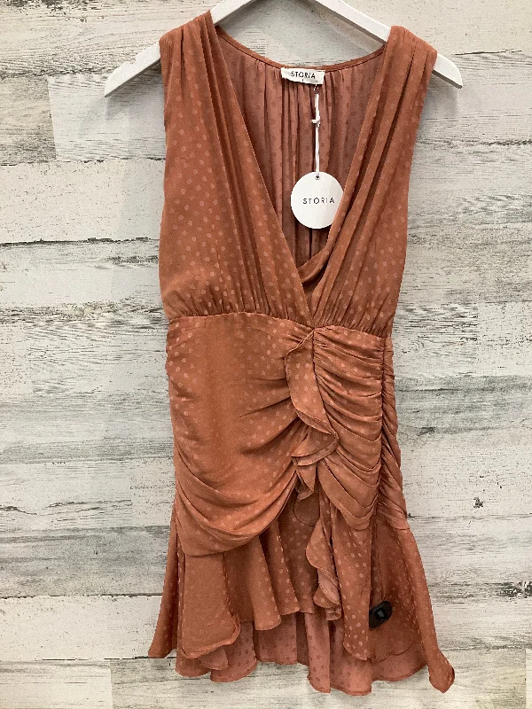 casual midi dressDress Party Short By Storia In Peach, Size: S