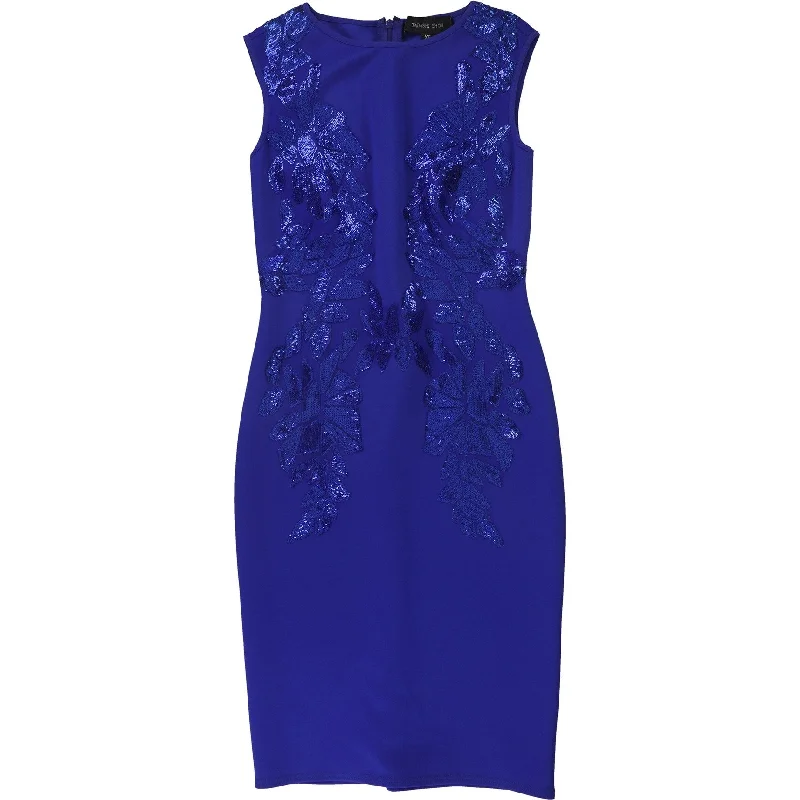 ruffle dressTadashi Shoji Womens Sequin Cocktail Dress, Blue, Large