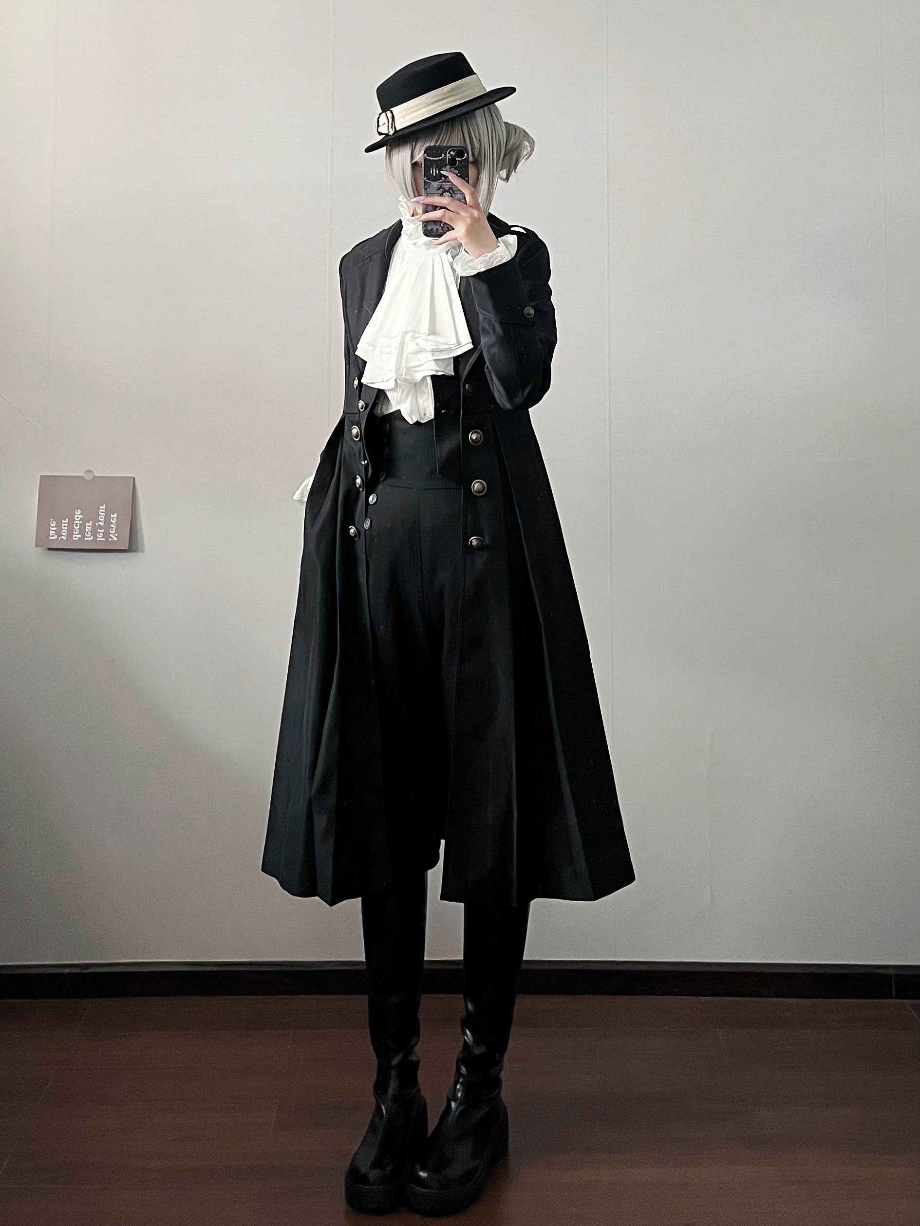 cold weather coatGazing Galactic~Paranoia Punishment~Ouji Lolita Trench Coat Gothic Lolita Coat