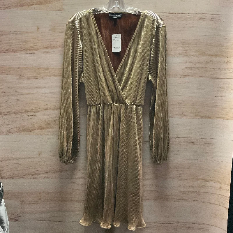 boho dressDress Party Midi By Clothes Mentor In Gold, Size: Xl