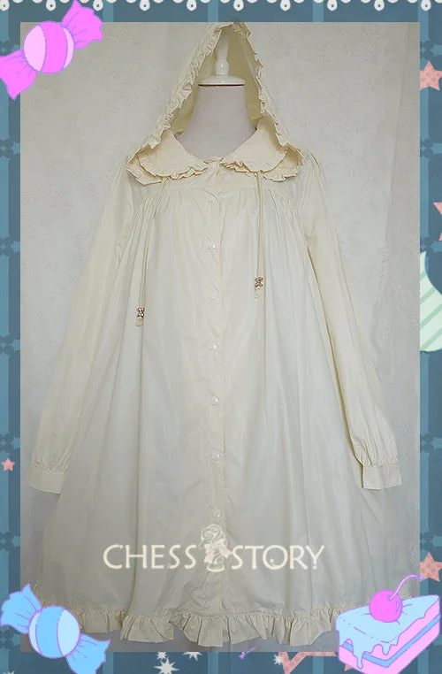 relaxed winter jacketChess Story~Sweet Rainbow~Elegant Lolita Raincoat Loose Windbreaker